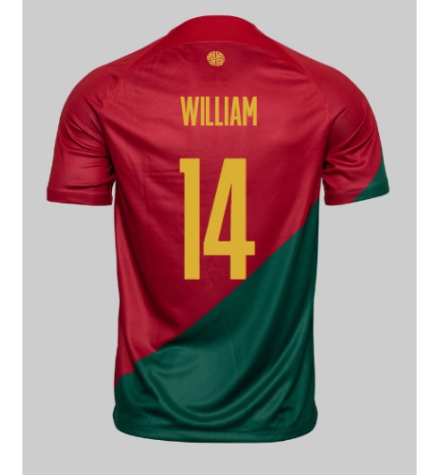 Portugalsko William Carvalho #14 Domácí Dres MS 2022 Krátký Rukáv